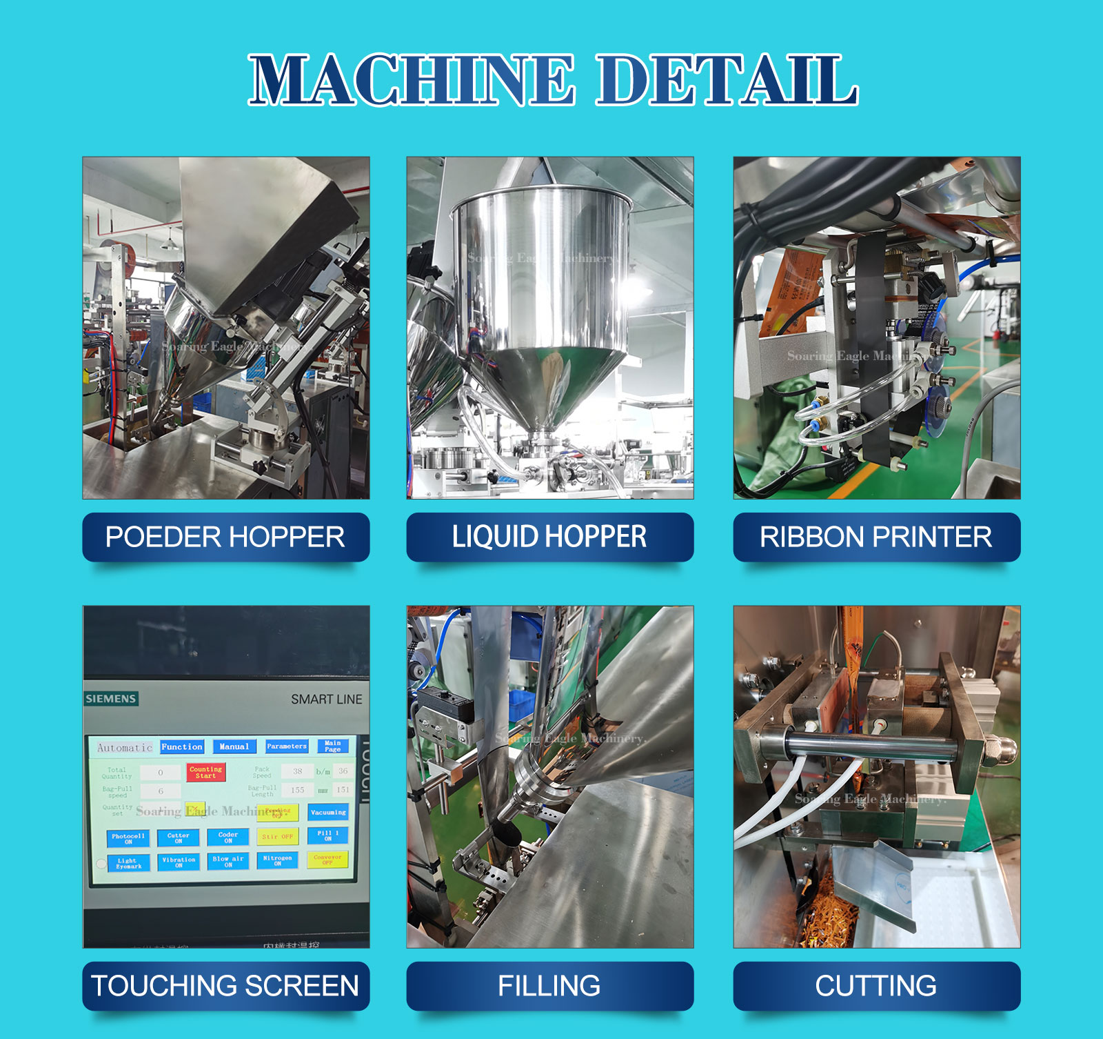 Automatic one machine two pump both liquid and powder sachet stick packing machine Automatic one machine two pump both liquid and powder sachet stick packing machine