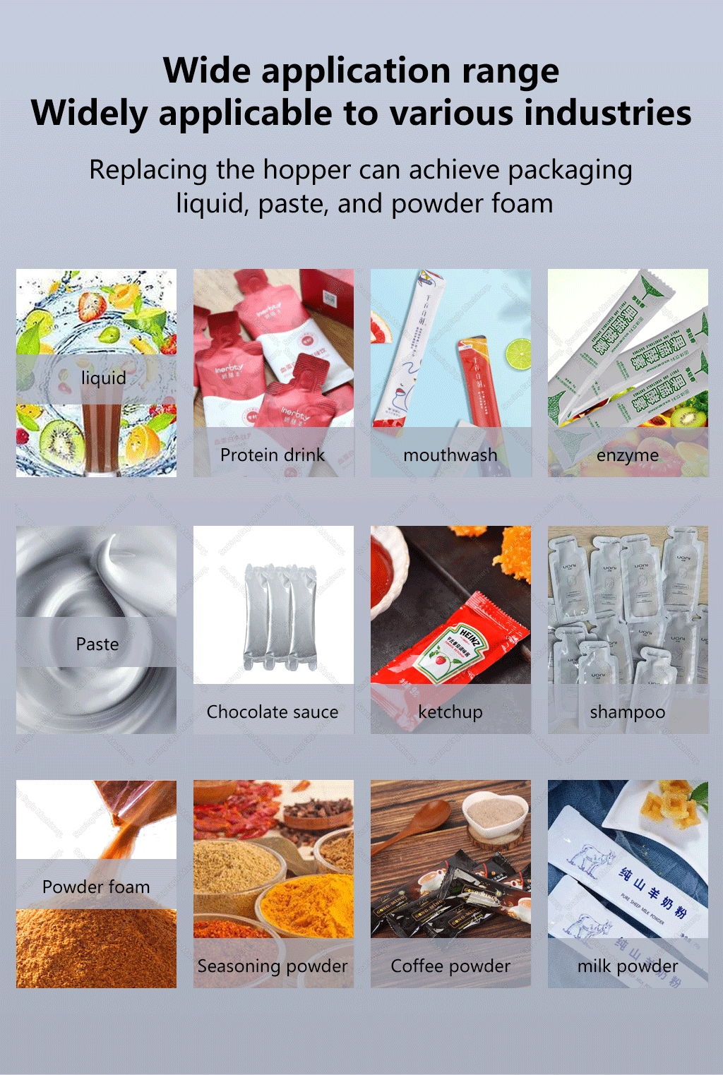 Chocolate sauce vertical sachet packaging machine Chocolate sauce vertical sachet packaging machine