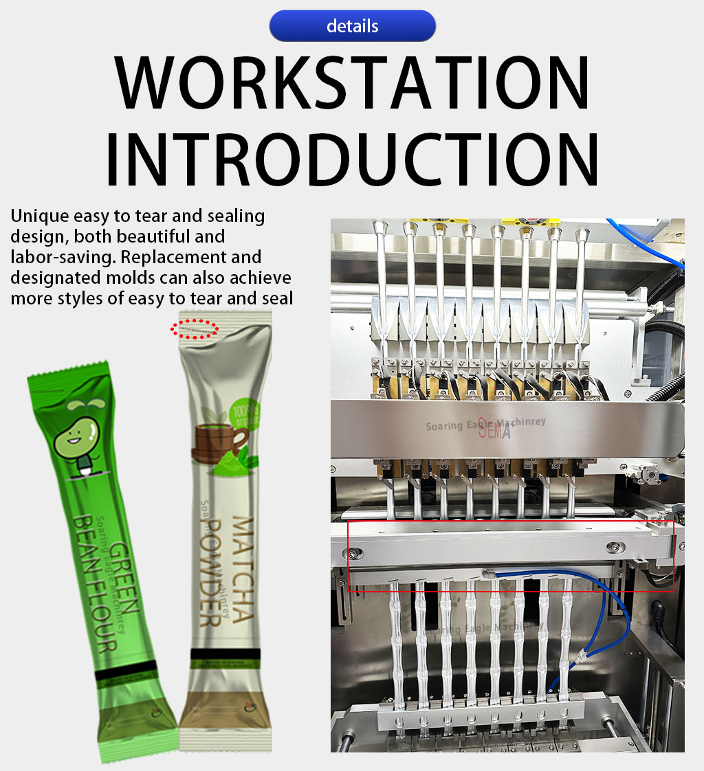 High Quality Multi Lanes Powder Granule Sachet Packing Machine