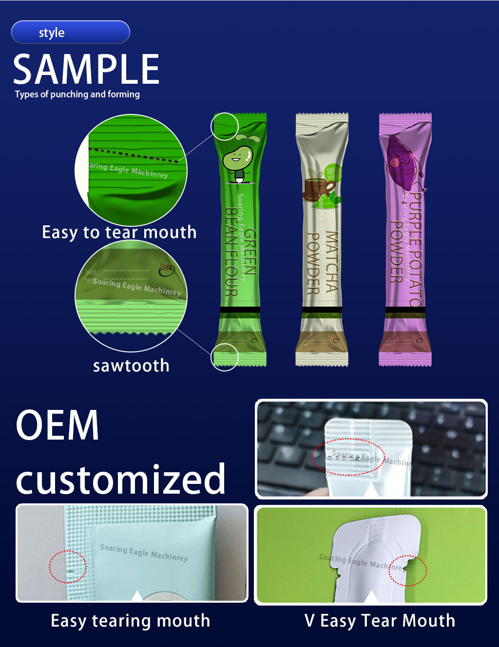 High Quality Multi Lanes Powder Granule Sachet Packing Machine