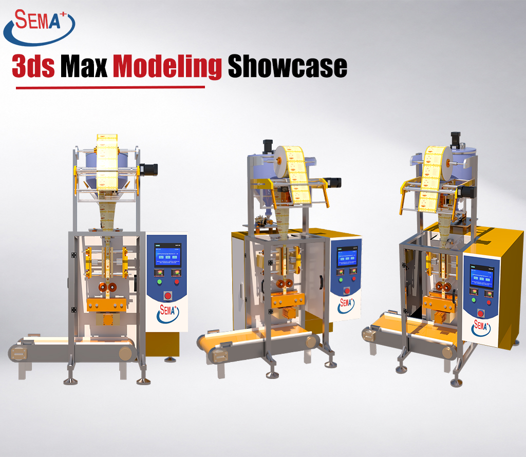 Automatic Four Side Seal Sachet Packing Machine for Salad Dressing Sauce Paste Single Serve Packaging