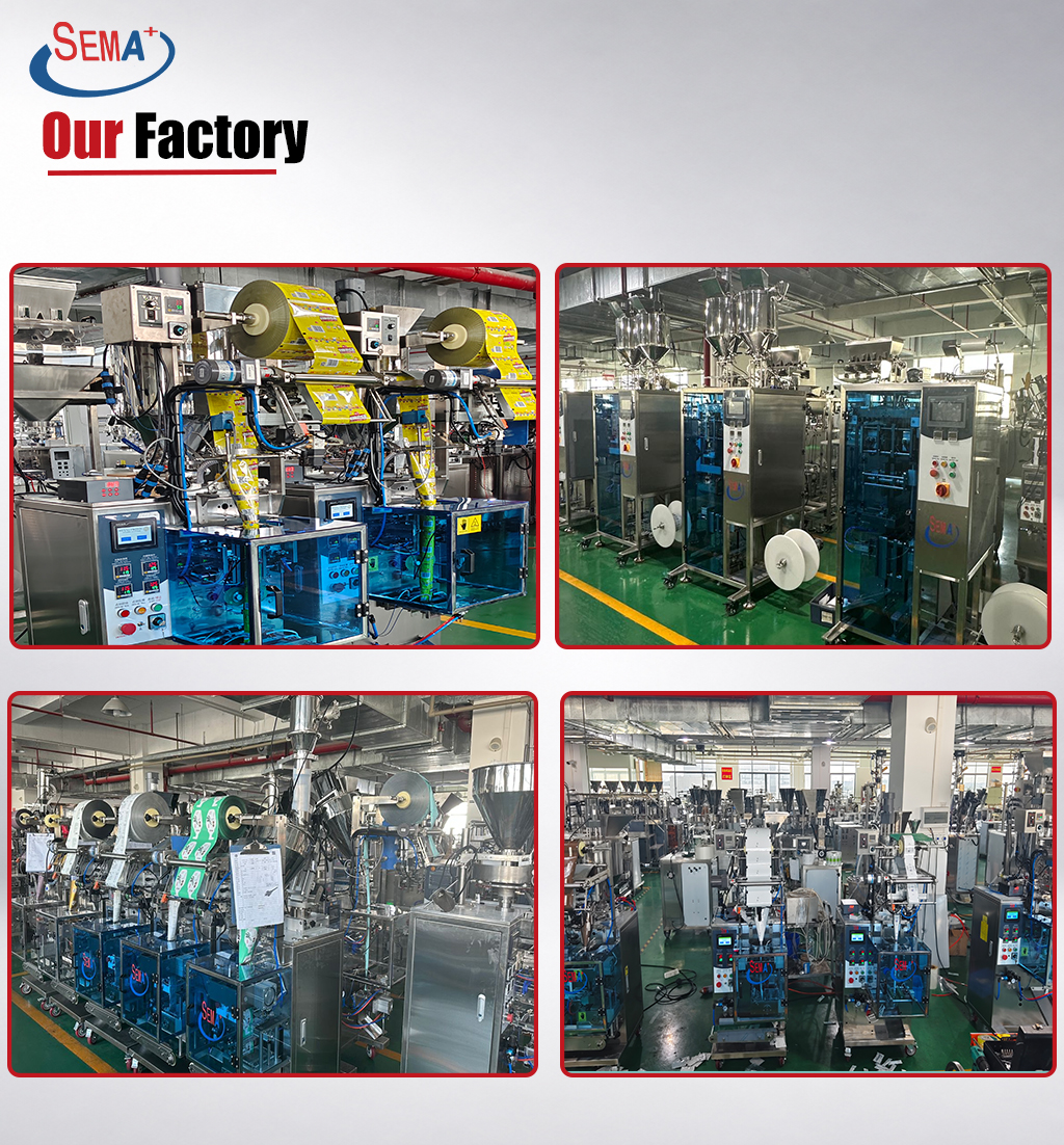 Automatic Four Side Seal Sachet Packing Machine for Salad Dressing Sauce Paste Single Serve Packaging