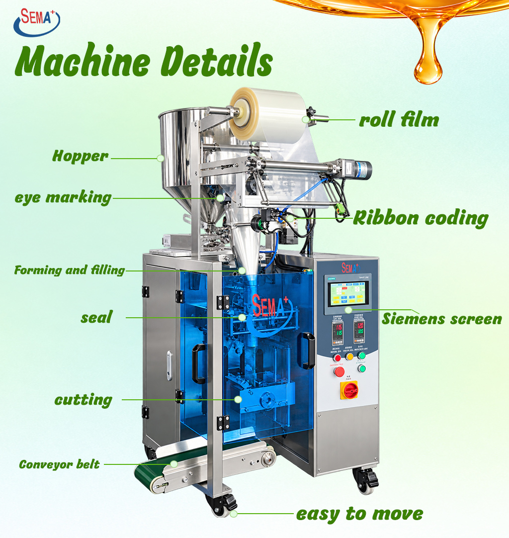 Automatic Honey Sachet Packing Machine High Speed Liquid Stick Pack Packaging Machine Automatic Honey Sachet Packing Machine High Speed Liquid Stick Pack Packaging Machine