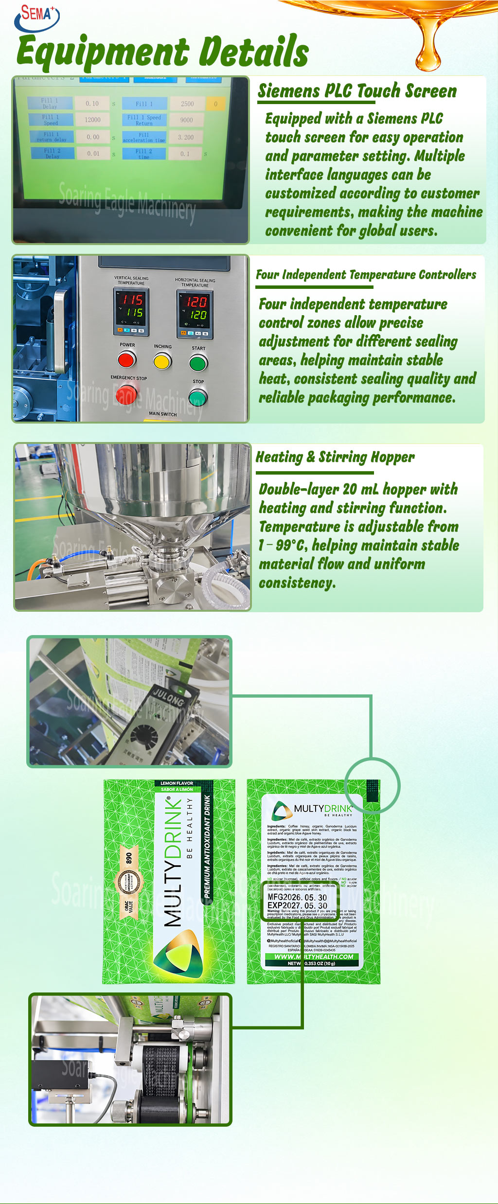 Automatic Honey Sachet Packing Machine High Speed Liquid Stick Pack Packaging Machine Automatic Honey Sachet Packing Machine High Speed Liquid Stick Pack Packaging Machine