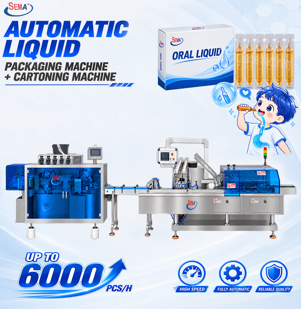 Automatic Plastic Ampoule Liquid Packing Machine with Cartoning Line for Oral Liquid Syrup Automatic Plastic Ampoule Liquid Packing Machine with Cartoning Line for Oral Liquid Syrup