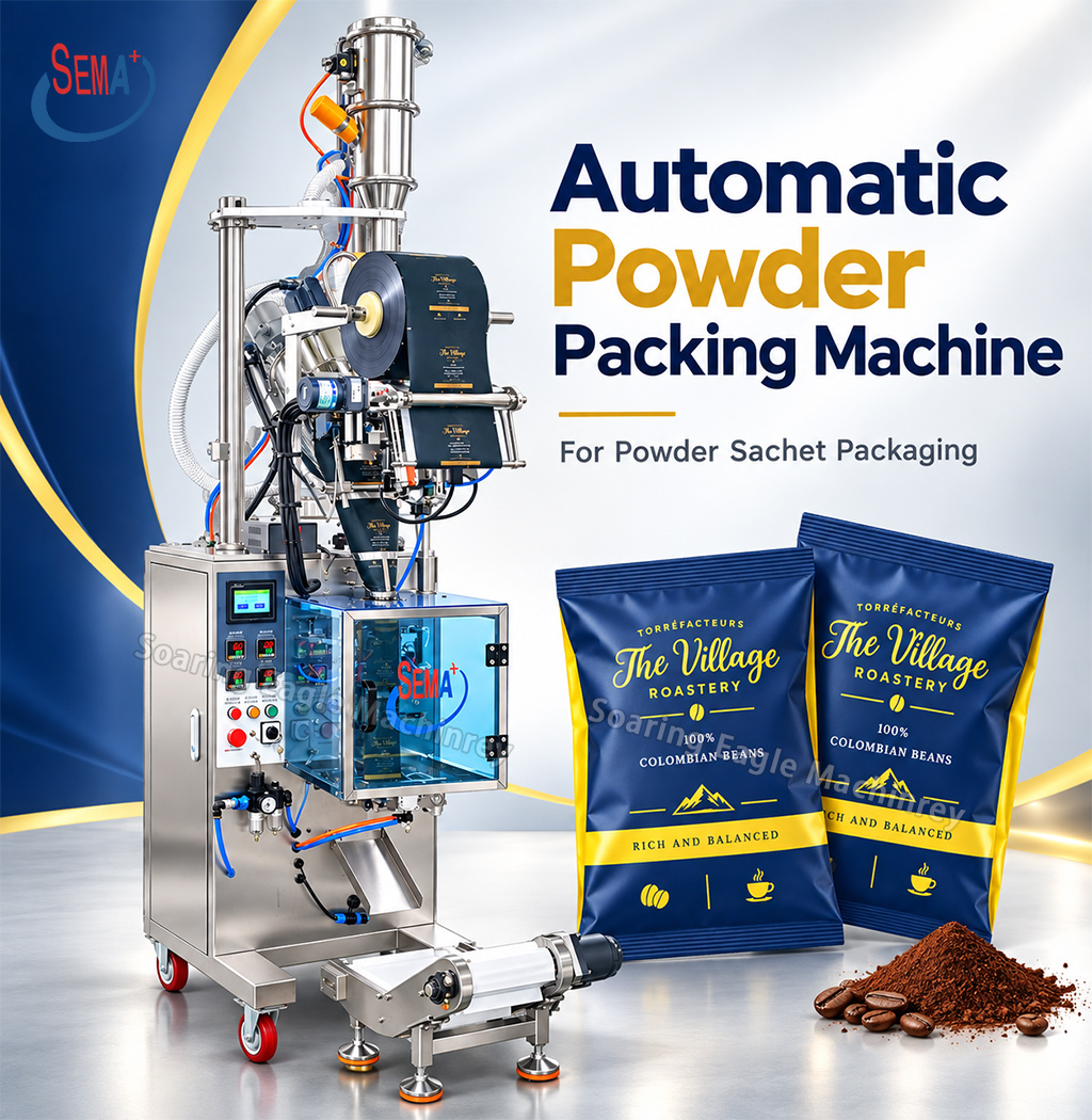 Automatic Powder Packing Machine Auger Filling VFFS Machine for Coffee Spice Milk Powder Automatic Powder Packing Machine Auger Filling VFFS Machine for Coffee Spice Milk Powder