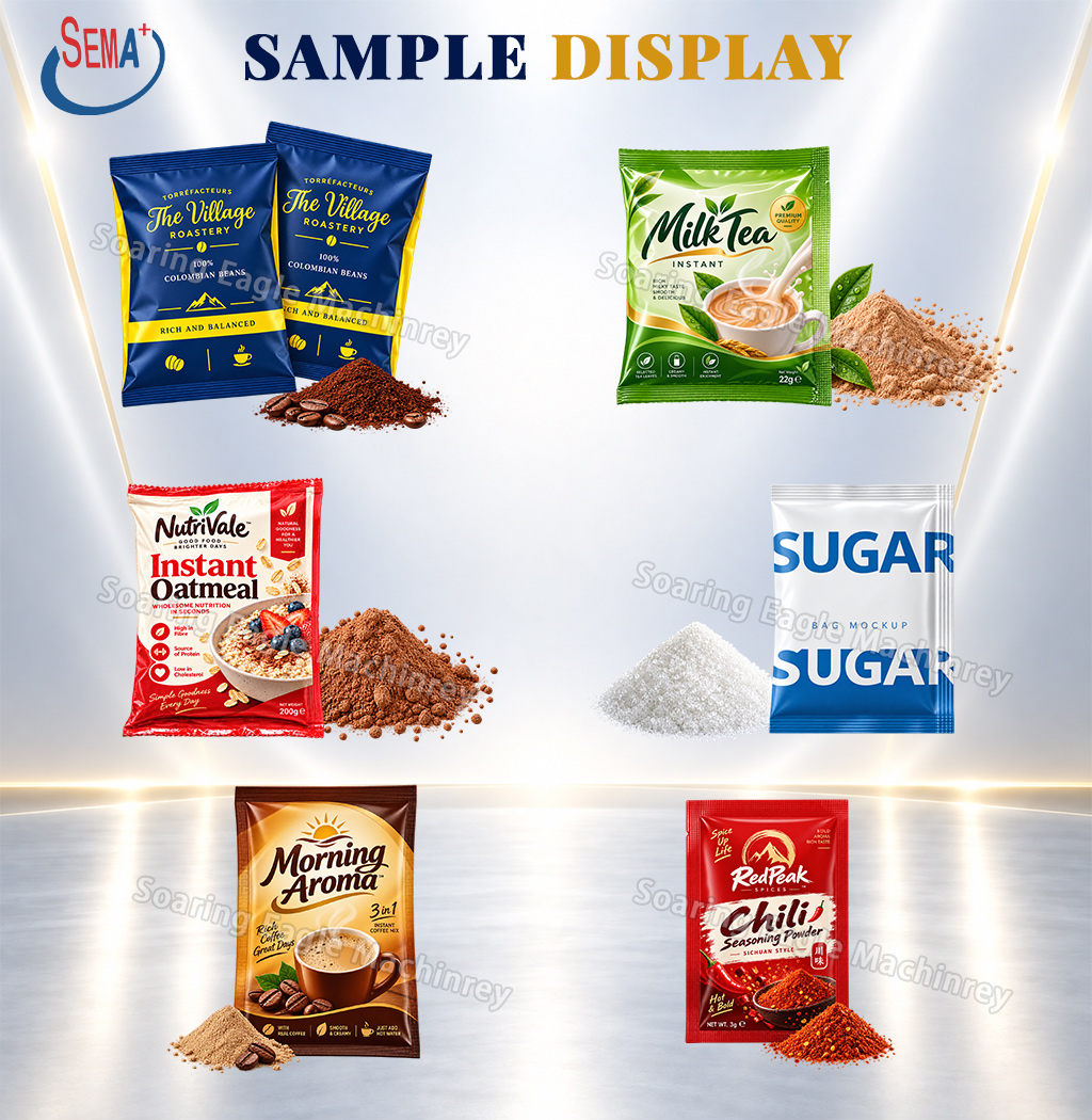 Automatic Powder Packing Machine Auger Filling VFFS Machine for Coffee Spice Milk Powder Automatic Powder Packing Machine Auger Filling VFFS Machine for Coffee Spice Milk Powder