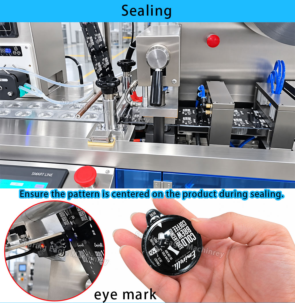 Automatic Coffee Liquid Blister Packing Machine Filling Sealing Cutting Machine Automatic Coffee Liquid Blister Packing Machine Filling Sealing Cutting Machine