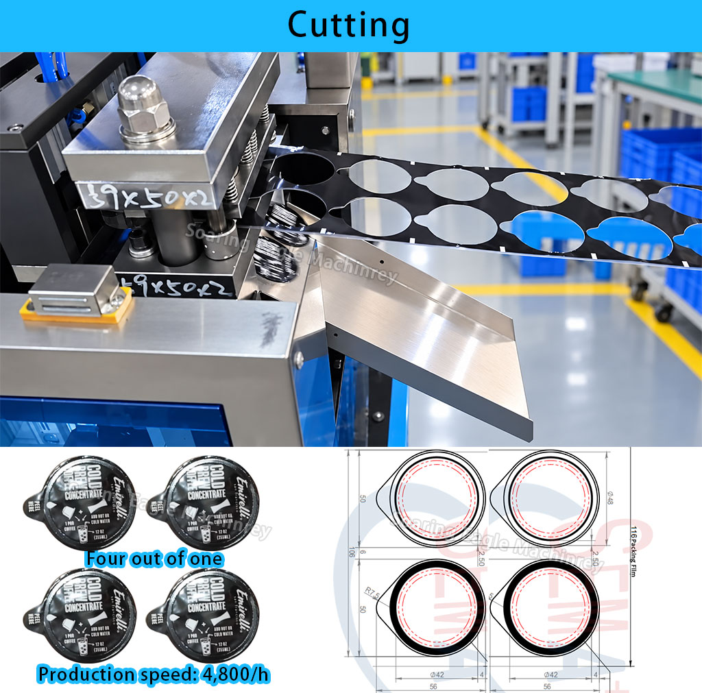 Automatic Coffee Liquid Blister Packing Machine Filling Sealing Cutting Machine Automatic Coffee Liquid Blister Packing Machine Filling Sealing Cutting Machine