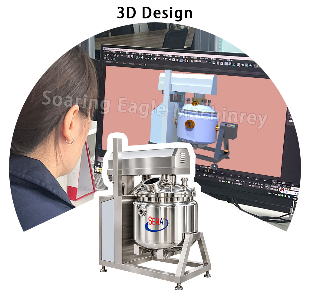 Automatic 300L Vacuum Emulsifying Mixer Machine for Cosmetic Cream Lotion Gel Production Automatic 300L Vacuum Emulsifying Mixer Machine for Cosmetic Cream Lotion Gel Production