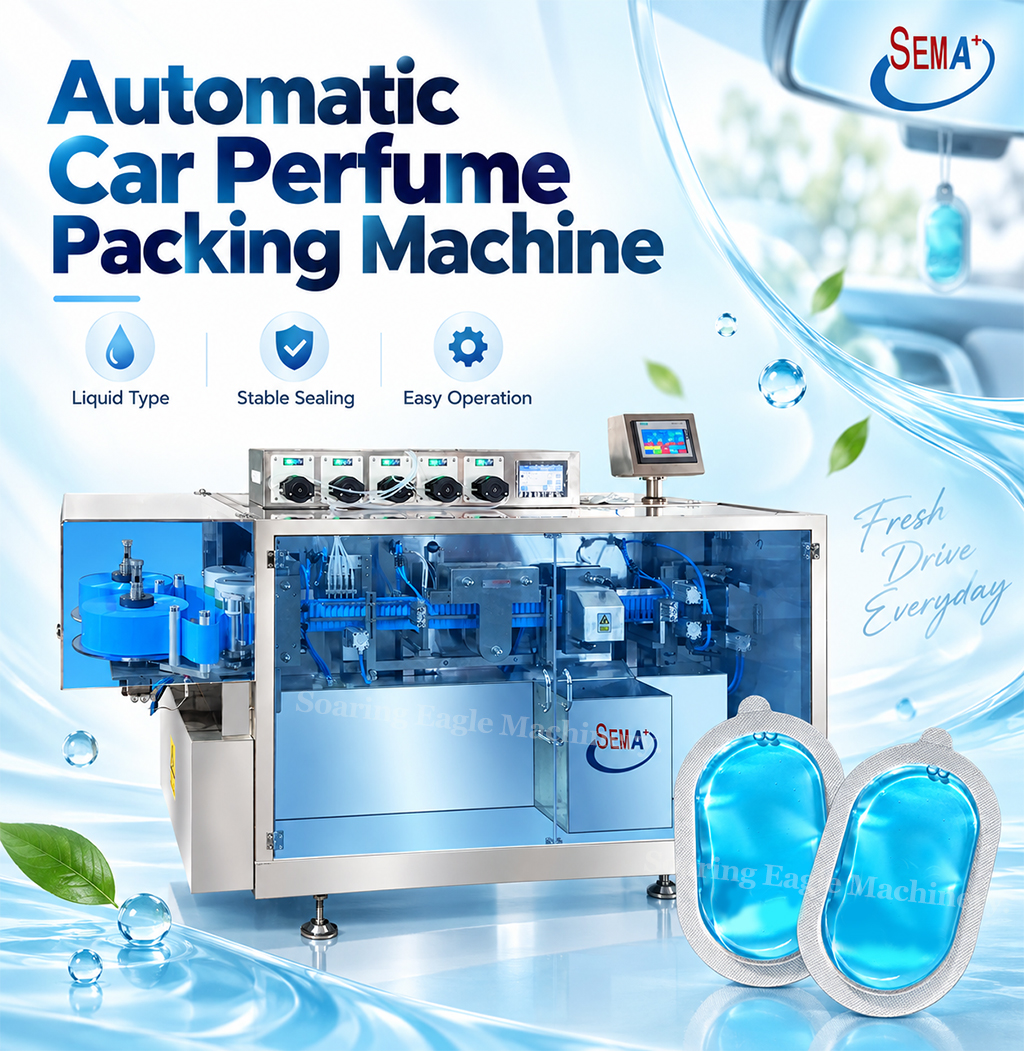 Automatic Air Freshener Packing Machine for Car Perfume Liquid Forming Filling Sealing