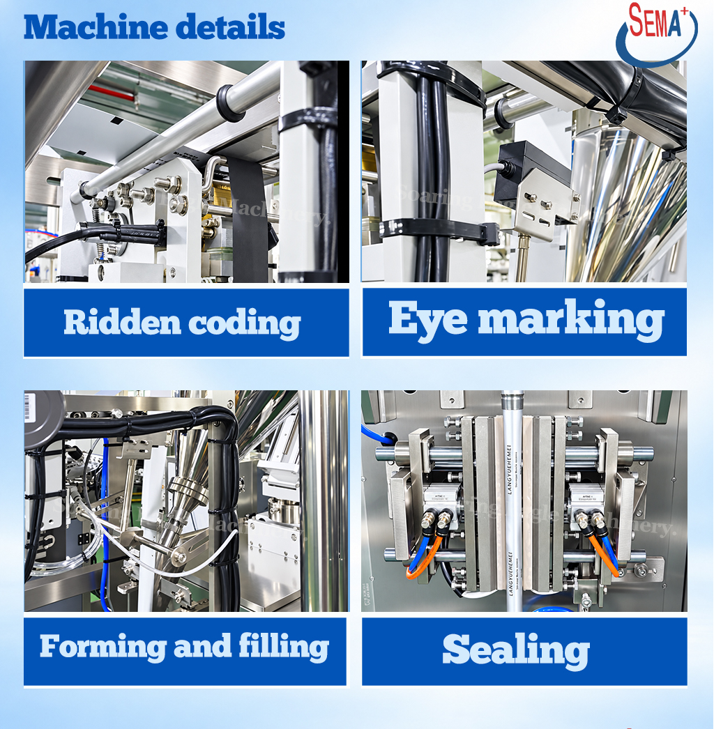 Automatic Powder and Liquid Packing Machine Dual Function Sachet Filling Sealing Machine Automatic Powder and Liquid Packing Machine Dual Function Sachet Filling Sealing Machine