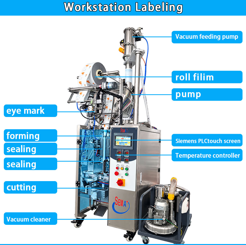 Automatic Coffee Powder Sachet Packing Machine Stick Pack Filling Sealing Machine Automatic Coffee Powder Sachet Packing Machine Stick Pack Filling Sealing Machine