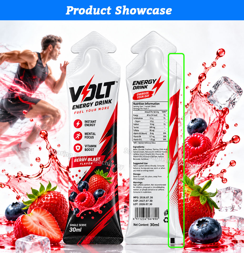 Automatic Energy Drink Packing Machine Liquid Sachet Filling Sealing Machine for Functional Beverages Automatic Energy Drink Packing Machine Liquid Sachet Filling Sealing Machine for Functional Beverages