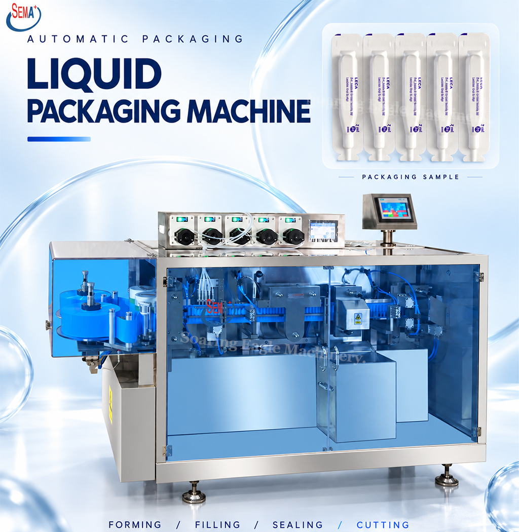 Please provide your product name, liquid characteristics, filling volume, package shape and size, film material, required production capacity and local voltage. Samples or drawings can help us recommend a suitable solution. Please provide your product name, liquid characteristics, filling volume, package shape and size, film material, required production capacity and local voltage. Samples or drawings can help us recommend a suitable solution.
