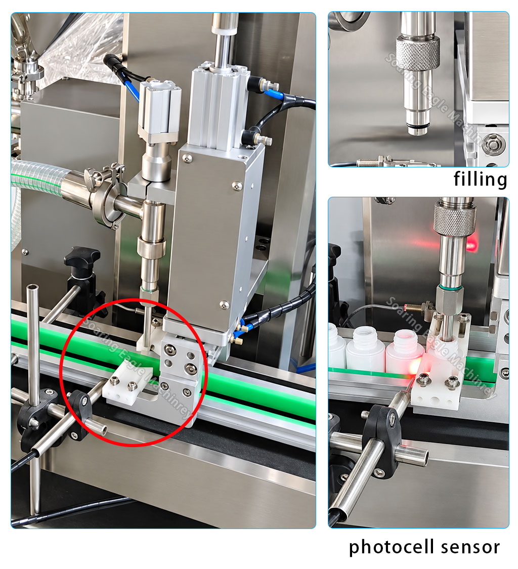 Semi Automatic Bottle Filling Machine for Liquid Products