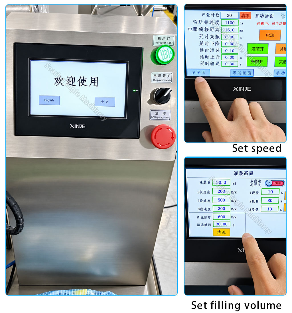 Semi Automatic Bottle Filling Machine for Liquid Products