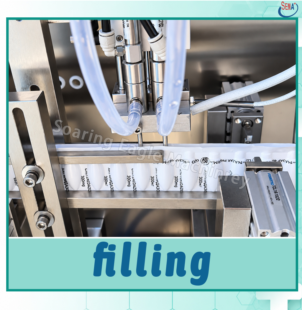 Automatic Suppository Packing Machine for Paste Filling Forming Sealing and Cutting
