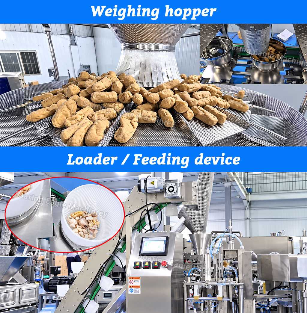 Automatic Granule Premade Pouch Packing Machine with Multihead Weigher for Nuts and Dried Fruit Automatic Granule Premade Pouch Packing Machine with Multihead Weigher for Nuts and Dried Fruit