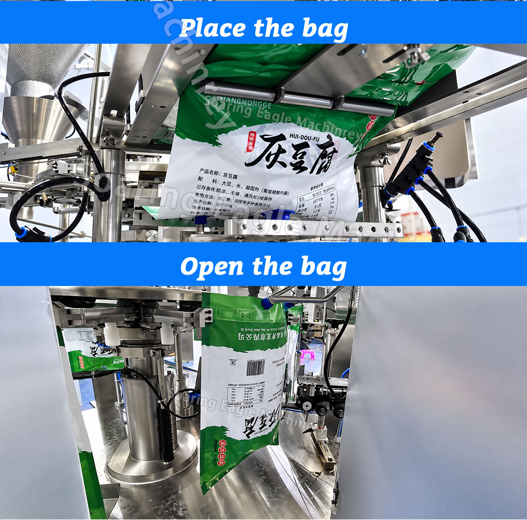 Automatic Granule Premade Pouch Packing Machine with Multihead Weigher for Nuts and Dried Fruit Automatic Granule Premade Pouch Packing Machine with Multihead Weigher for Nuts and Dried Fruit