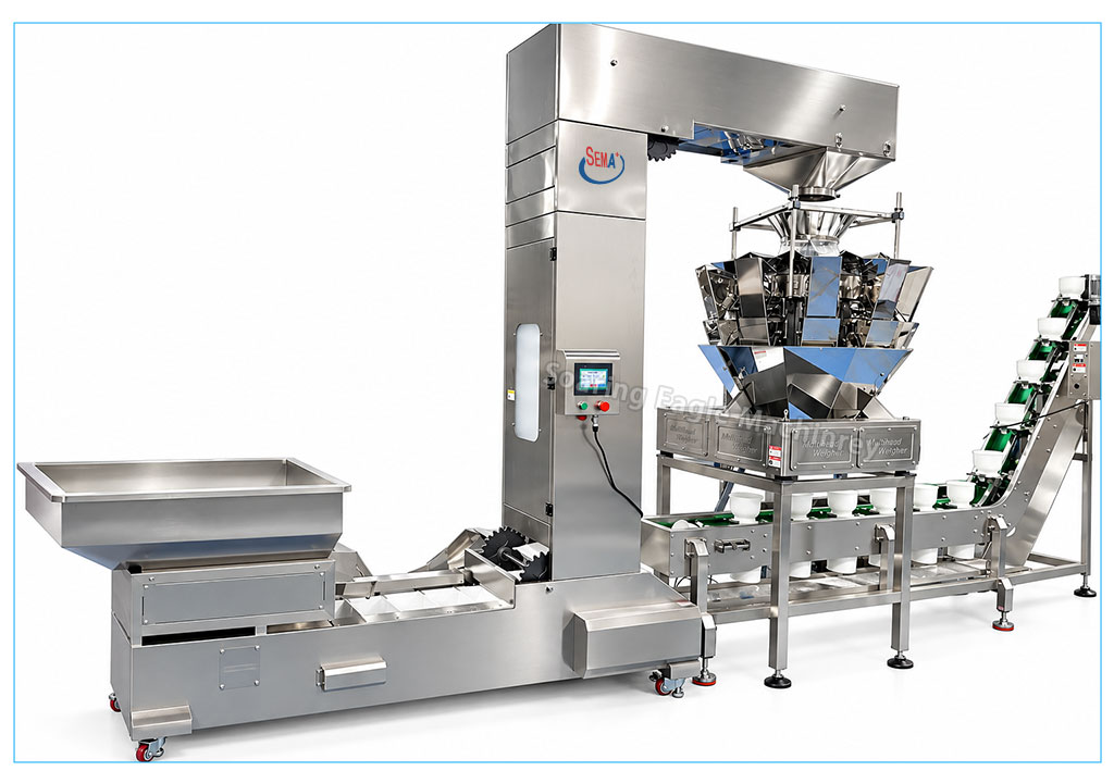 Automatic Granule Premade Pouch Packing Machine with Multihead Weigher for Nuts and Dried Fruit Automatic Granule Premade Pouch Packing Machine with Multihead Weigher for Nuts and Dried Fruit