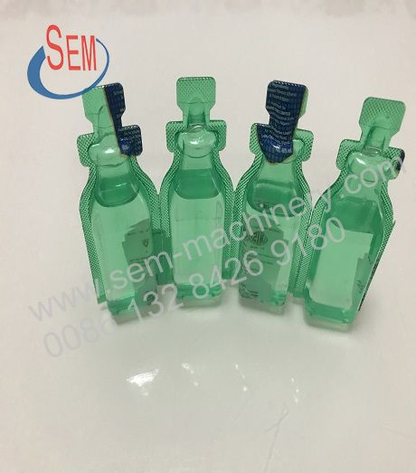 PVC/PE plastic ampoule filling packing machine